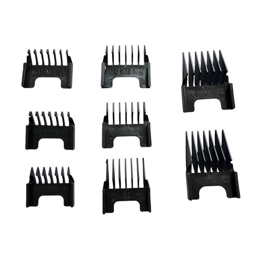 ست شانه ماشین اصلاح کد K501 مجموعه 8 عددی