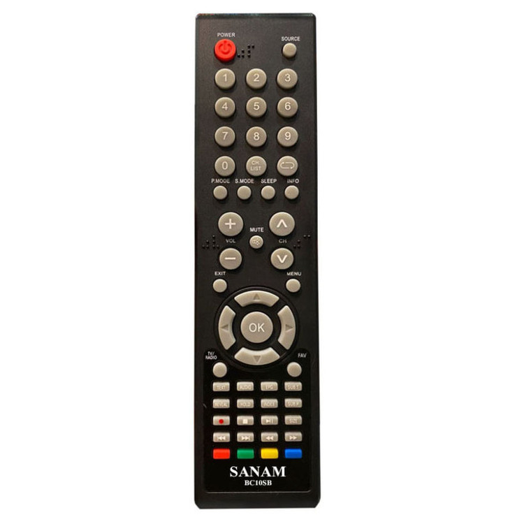 ریموت کنترل تلویزیون مدل BC10SB مناسب برای صنام